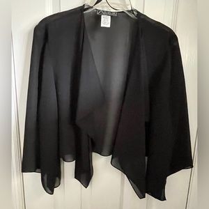 Shear Shawl w/Sleeves Black XL by Alex